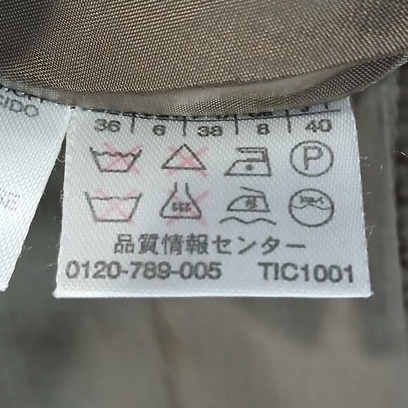 MaxMara Coat Womens Small Taupe Beige Wool Blend Long Jacket Made in Italy Lined - Picture 13 of 14